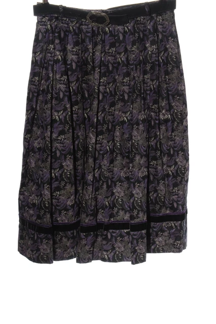Gonna tradizionale Meico donna taglia DE 42 viola-nero-bianco lana elegante