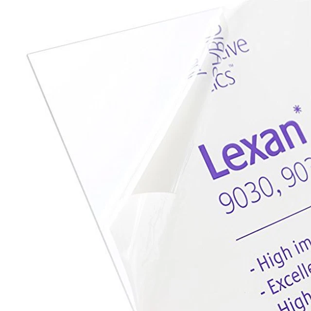 Lexan Sheet - Polycarbonate - .118″ - 1/8″ Thick, Clear, 24″ X 48″ Nominal