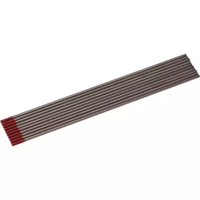 Draper Thoriated Tungsten Electrode for Tig Welders 2.4mm 150mm Pack of 10