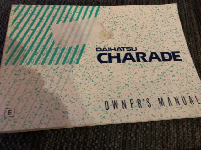 1991 DAIHATSU Charade OWNERS MANUAL HANDBOOK In Very Good Condition