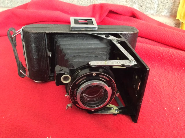 ENSIGN SELFIX 320 Folding Camera 1930s w/ Ensar f4.5/100mm Lens