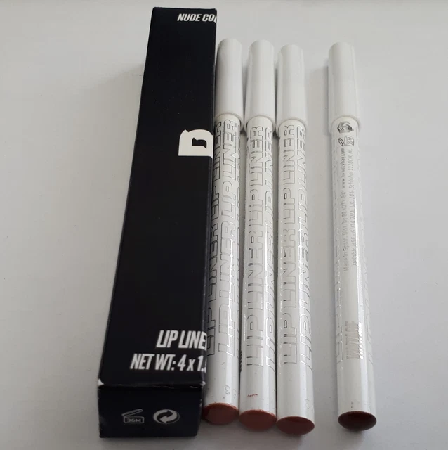Coffret BEAUTY BAY - 4 Crayons à Lèvres Nudes / Contour Des Lèvres - Assortiment - Neuf
