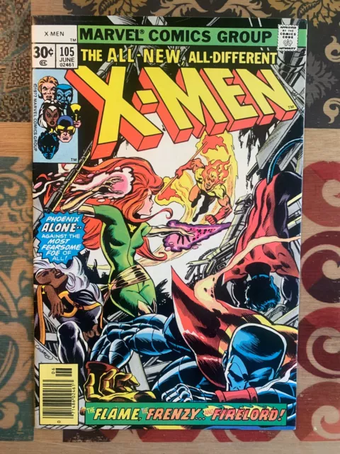Uncanny X-Men #105 - Jun 1977 - Vol.1 - 1st Full App. of Lilandra   (6513)