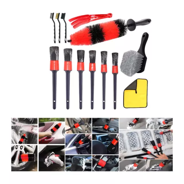 Car Detailing Brush Set Car Wash Cleaning Tools Auto