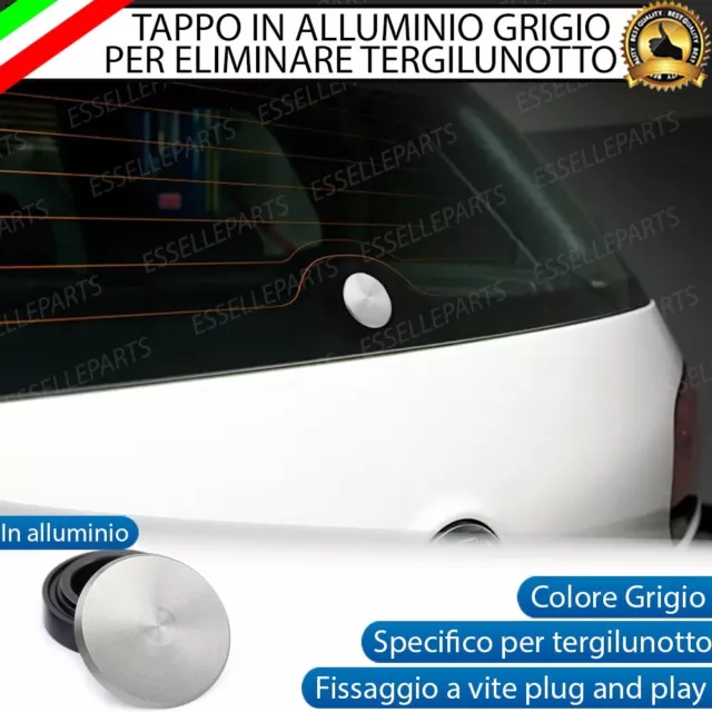 Tappo Elimina Tergicristallo Posteriore Volkswagen Passat B8 Alluminio Grigio