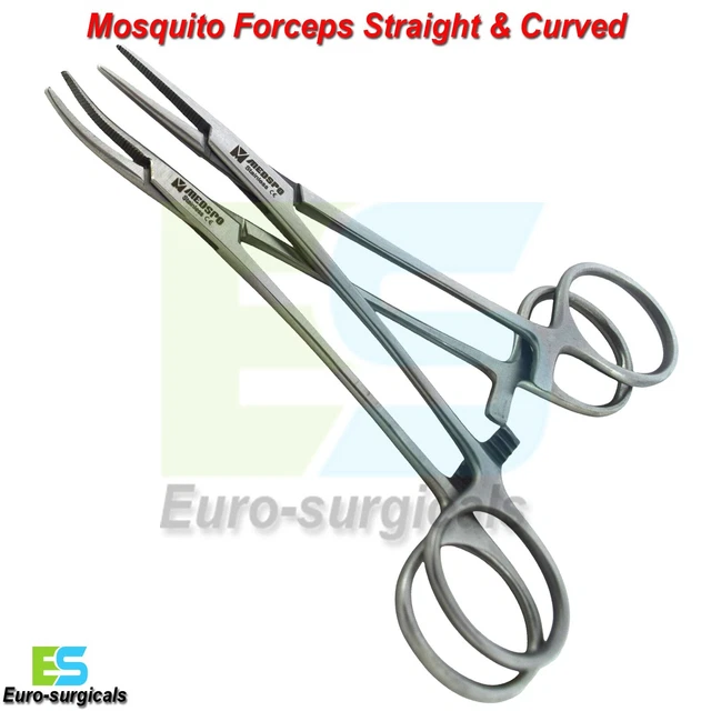 MOSQUITO HEMOSTAT LOCKING Forceps Straight & Curved Artery Surgical ...