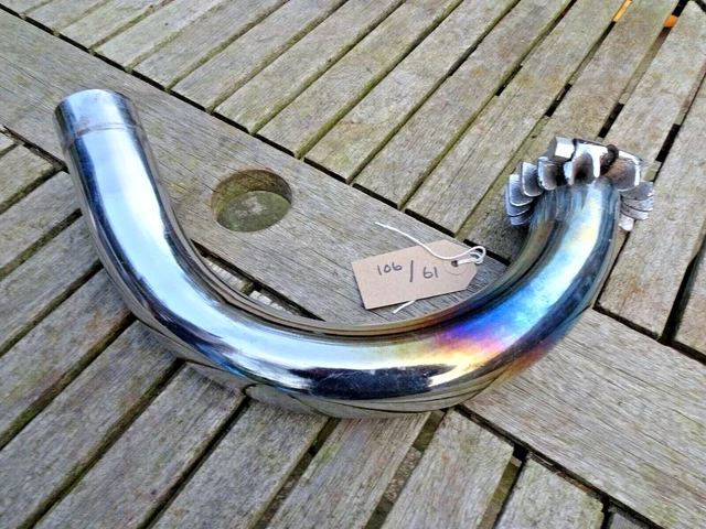 BSA Bantam High Level Chrome Exhaust Pipe – D14/4 B175 Trials, Big Bore – 82-8417