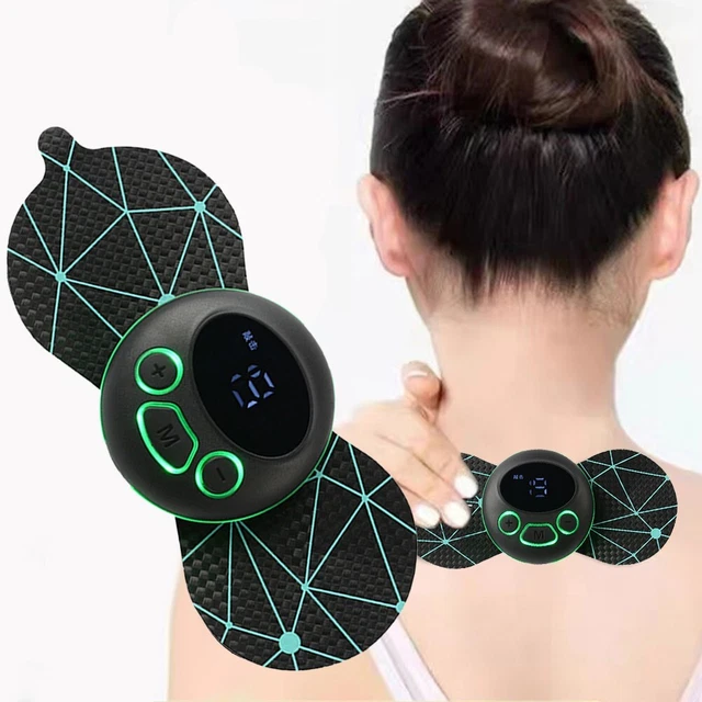 Totalmente Nuevo Masaje Pegatina Cuello Masajeador 6 Modos Potenciador Automático Mini PET