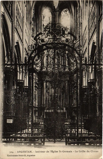 CPA AK ARGENTAN Interior of St-GERMAIN'S Church - The Choir Grid (414412)