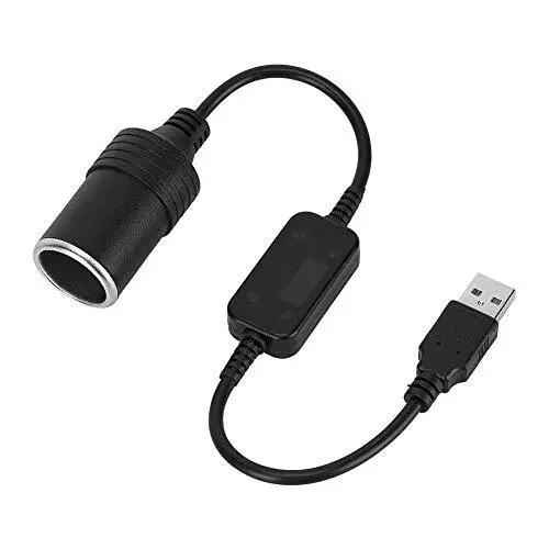 Convertisseur USB A mâle vers prise allume-cigare femelle 12 V, port USB  pour GPS Dashcam