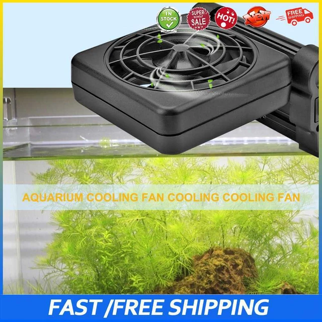#b Ventilador de refrigeración para acuario tanque de peces silencioso enfriador ventilador de estanque marino (EU 1FAN)