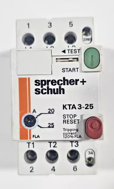 Sprecher+Schuh KTA3-25- Démarreur de moteur manuel 20-25A