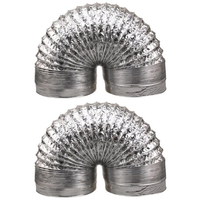 Accessoire Chauffage Automobile Tuyau Admission Air Aluminium 50mm 100cm - Ignifuge - Pour Chauffage Webasto - Auto Webasto Diesel