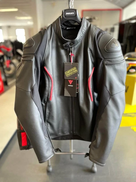 BLOUSON CUIR MOTO Ducati Stealth Neuf Giacca Jacket New
