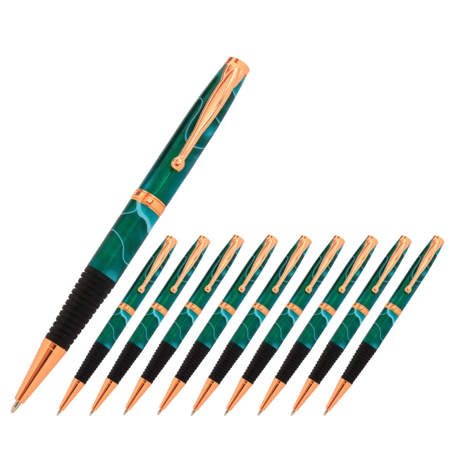 Kit de pluma Comfort, acabado cobre, paquete de 10, torneado de madera heredado
