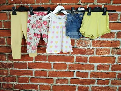 Baby Girl Bundle Age 12-18 Months Zara Next Monsoon Tee Shorts Leggings Set 86Cm