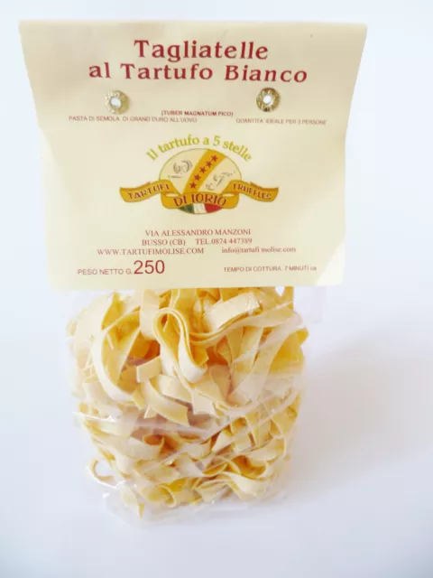 Trüffel Pasta Nudeln weiße Trüffelnudeln original aus Italien Tagliatelle 250g !