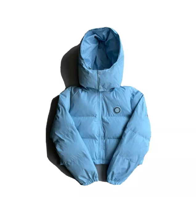 TRAPSTAR WOMEN’S IRONGATE Detachable Hooded Puffer Jacket - Ice Blue ...