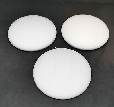 3 piezas en blanco 9,5 cm piedras mandalas de hormigón Dotpainting