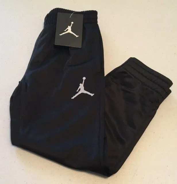 Nike  Air Jordan  Athletic Sweat Pants   Boy's Youth Size - 4   Black/White Nwt