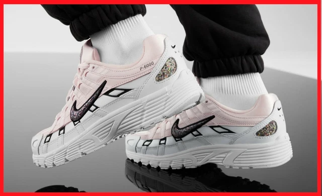 Scarpe Da Ginnastica Donna Nike P-6000 SE Sneakers Nero Bianco Rosa Ragazza 41