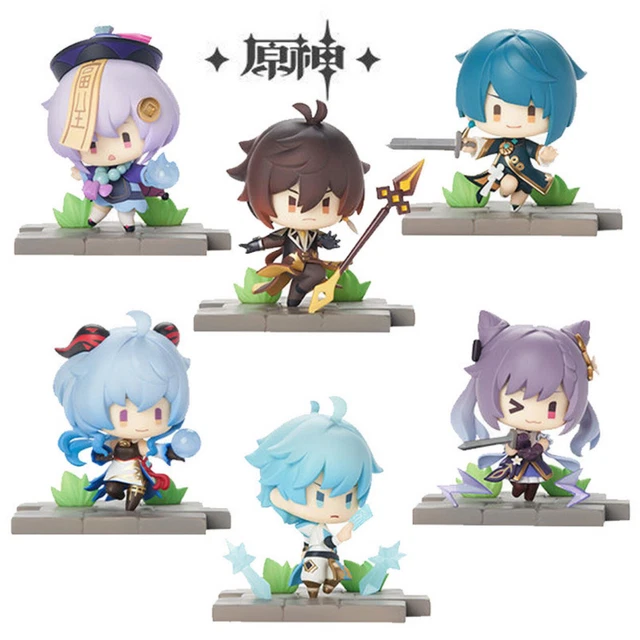 Lot Figurines Genshin Impact 6 Cm Keqing Klee Paimon Figure Collection Jeu Vidéo