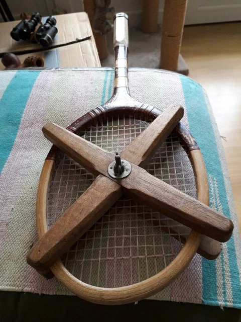 Ancienne Raquette De Tennis En Bois Gauthier G.2000 – Sport 2000, Authentique Et Vintage