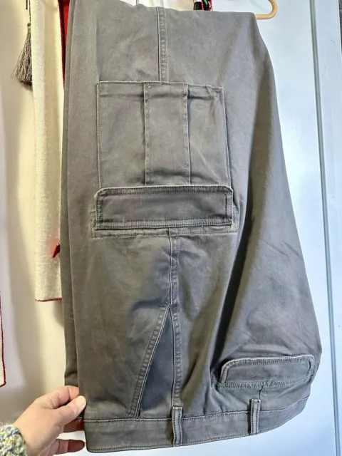 NWOT!!  SONOMA Men's Cargo Pants Flat Front Relaxed Fit "GRAY" 40x32