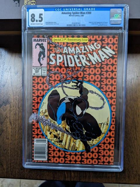 Amazing Spider Man ASM #300 1st App Venom Newsstand Edition Marvel CGC 8.5