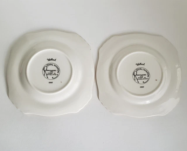 2 Royal Winton Grimwades Welbeck Tea Trios Cup Saucer & Plate Yellow Chintz 1995 13