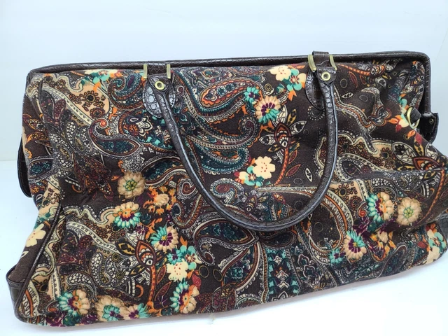 Brown Multicolor Carry On Luggage Tote by Bueno