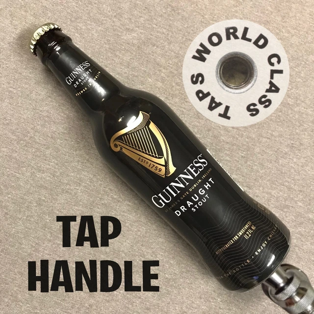 GUINNESS DRAUGHT BEER TAP HANDLE stout HARP bottle BAR MARKER pull