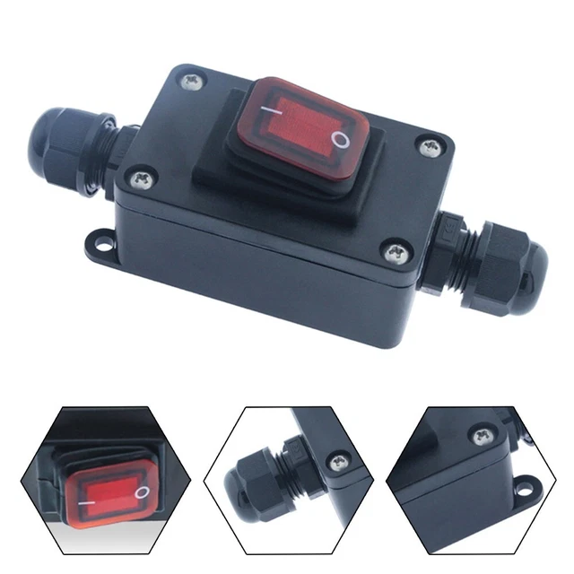 Protection 30A AC125/250V - Bouton-poussoir Pour Compresseur D'air (1 Pièce)