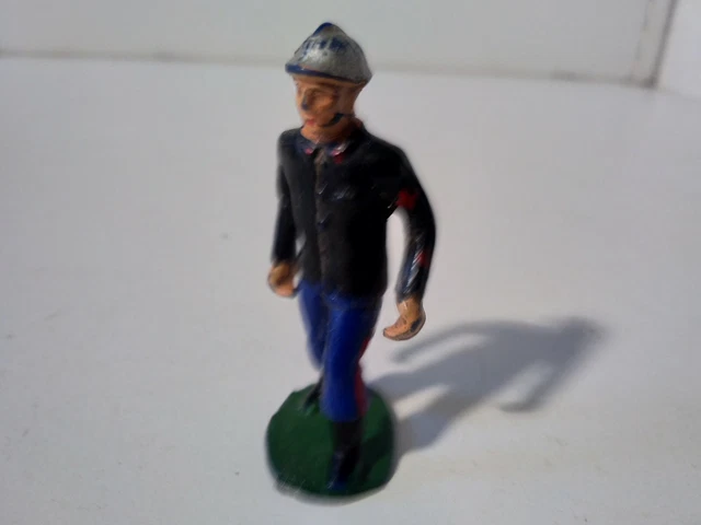 Petit Soldat Plastique Starlux Vintage - Chauffeur Militaire Pompier Gendarmerie