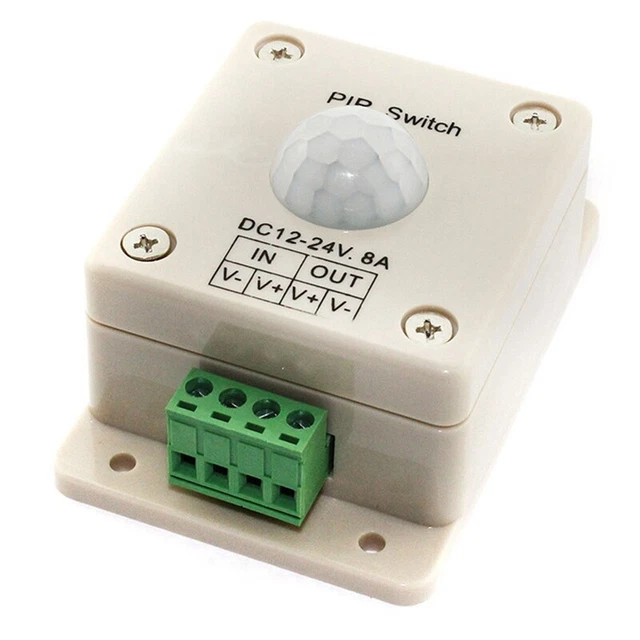 Interruttore Automatico del Sensore di Movimento PIR un Infrarossi DC 5V 12 V4U3