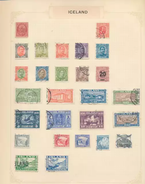 Iceland Yugoslavia Hungary Ola/Mid MH Used (Apx 230+Items)  (PK274