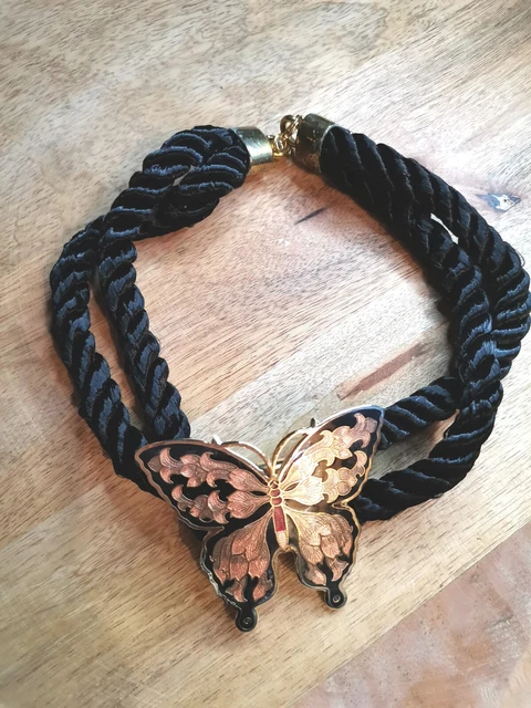Collier Ras-du-cou Vintage En Tulle à Volants - Noir Ou Blanc, Taille Unique Réglable - Pour Halloween, Cosplay, Soirées