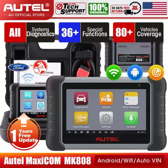 2024 Autel MaxiCOM Pro MK808 Car Diagnostic Tool Auto OBD2 Scanner Code Reader