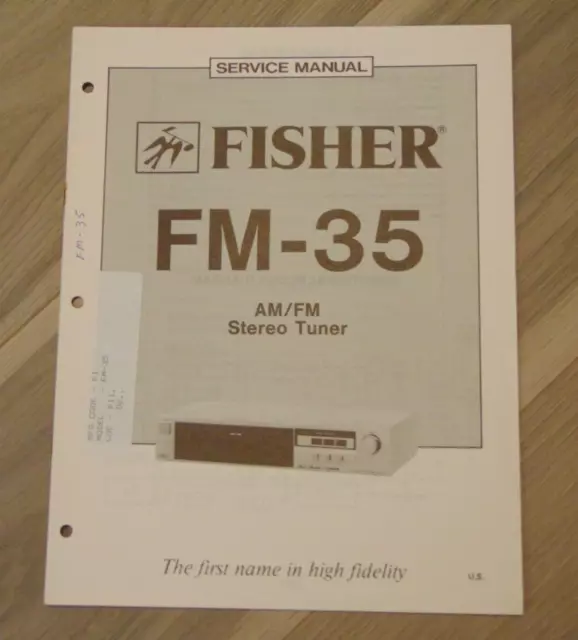 Fisher FM-35  Service Manual AM/FM Stereo Tuner