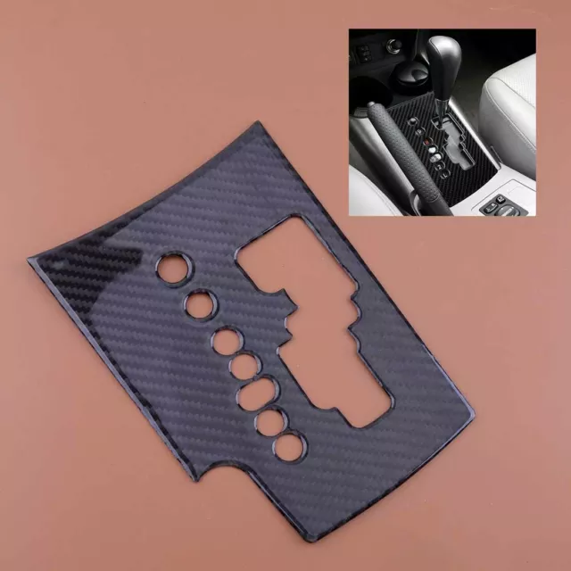 Carbon Fiber Interior Gear Shift Panel Cover Trim Fit for Toyota RAV4 06-2012