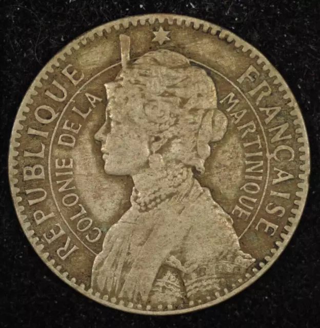 1897 Martinique 1 Franc