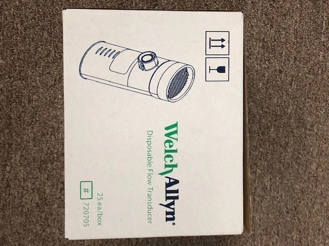 Welch Allyn Spirometer mouthpiece 720705 Flow Transducers