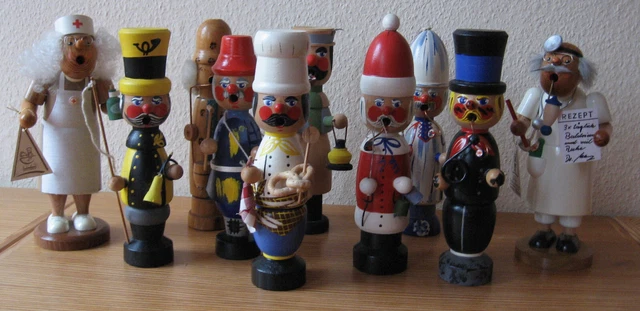 Räuchermännchen Räucherfiguren DDR+Erzgebirge Holz Auswahl