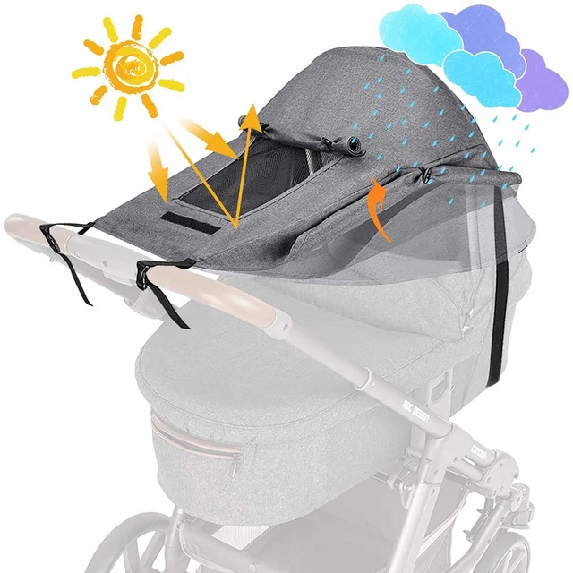 Stroller Umbrella Cover Waterproof Blackout Sun Anti-UV Protection Adjustable AU