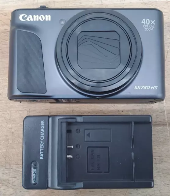 Canon PowerShot SX730 HS Digital Camera Black -Camera, Battery, & Charger