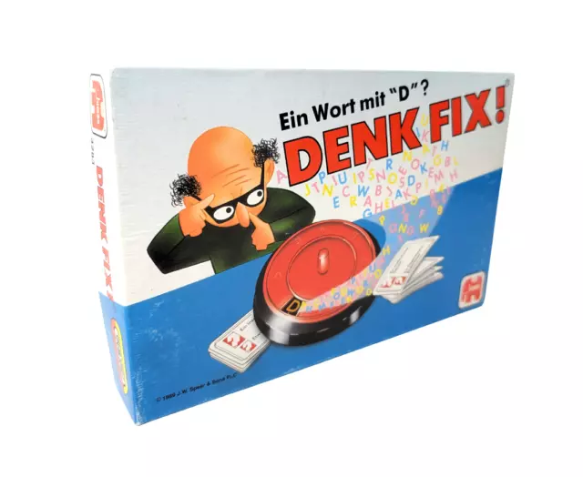 Brettspiel - Denk Fix! Ein Wort mit "D" Jumbo 1989 Spear Spiele🎲 Retro Vintage