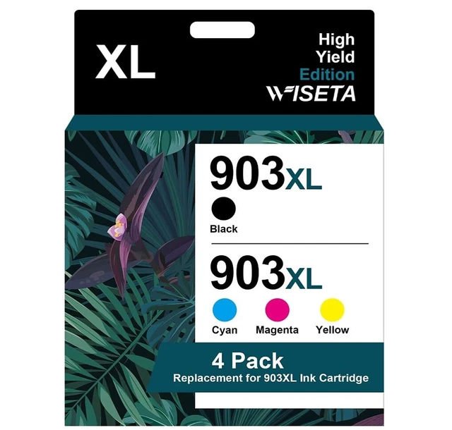 WISETA 903XL multipack compatibile per cartucce HP 903 XL nero e colore