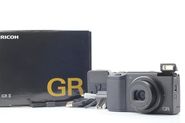 SH: 272 [MINT] RICOH GR II 16.2MP DIGITAL CAMERA BLACK WiFi From JAPAN