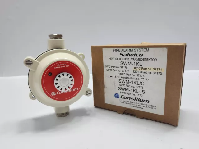 Consilium Salwico Swm-1Kl 80 Heat Detector 37171 80°C