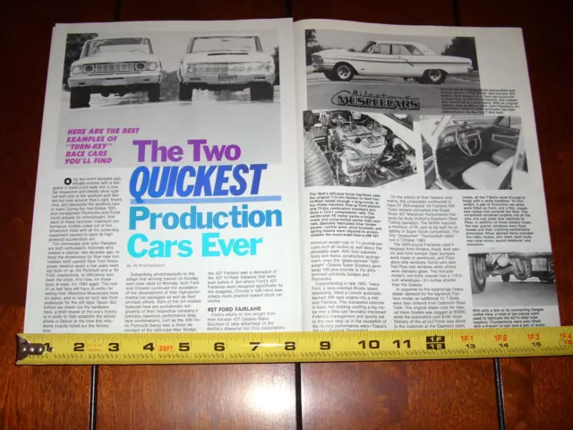 1964 FORD 427 FAIRLANE THUNDERBOLT vs. 1964 PLYMOUTH HEMI SAVOY ORIGINAL ARTICLE 1964 FORD 427 FAIRLANE THUNDERBOLT vs. 1964 PLYMOUTH HEMI SAVOY ORIGINAL ARTICLE